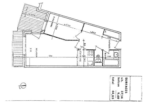 foto 1 Mietobjekt von Privatpersonen Tignes appartement Rhne-Alpes Savoyen Grundriss des Objektes