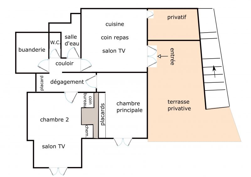 foto 25 Mietobjekt von Privatpersonen Le Lavandou appartement Provence-Alpes-Cte d'Azur Var Grundriss des Objektes