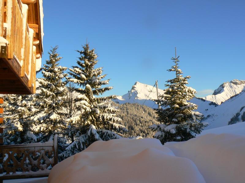 foto 10 Mietobjekt von Privatpersonen Praz de Lys Sommand chalet Rhne-Alpes Haute-Savoie Ausblick von der Terrasse