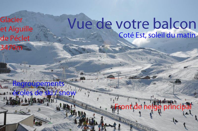 foto 11 Mietobjekt von Privatpersonen Val Thorens appartement Rhne-Alpes Savoyen Ausblick vom Balkon