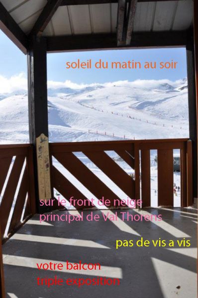 foto 10 Mietobjekt von Privatpersonen Val Thorens appartement Rhne-Alpes Savoyen Ausblick vom Balkon