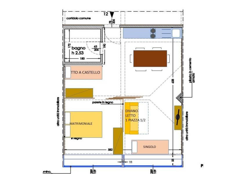 foto 15 Mietobjekt von Privatpersonen Marilleva appartement Trentino-Sdtirol Trient (+Umland) Grundriss des Objektes