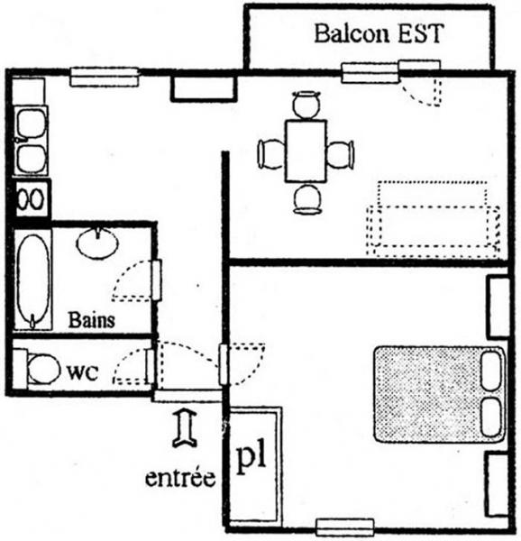 foto 4 Mietobjekt von Privatpersonen Val Cenis appartement Rhne-Alpes Savoyen Grundriss des Objektes