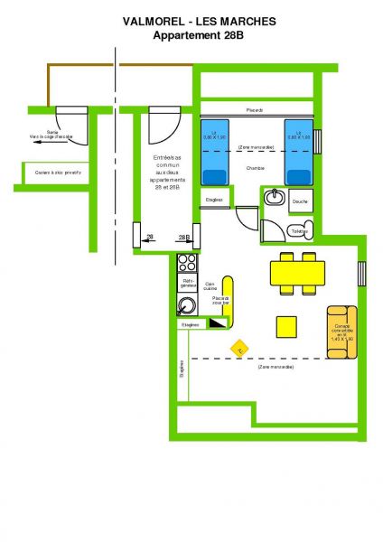 foto 14 Mietobjekt von Privatpersonen Valmorel appartement Rhne-Alpes Savoyen Grundriss des Objektes