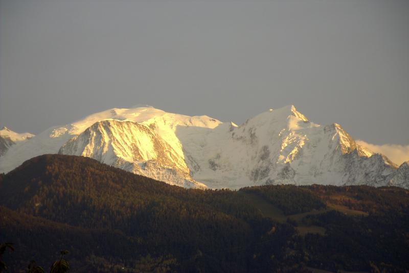 foto 2 Mietobjekt von Privatpersonen Chamonix Mont-Blanc chalet Rhne-Alpes Haute-Savoie Ausblick von der Terrasse