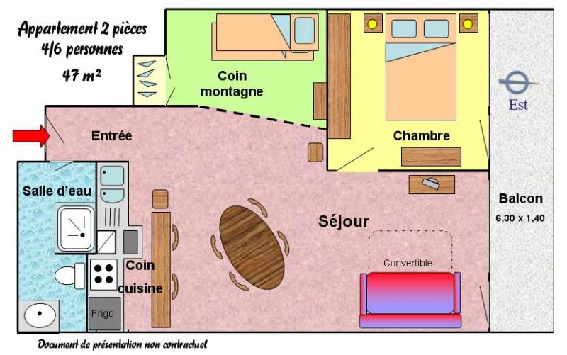 foto 11 Mietobjekt von Privatpersonen Les 2 Alpes appartement Rhne-Alpes Isre Grundriss des Objektes