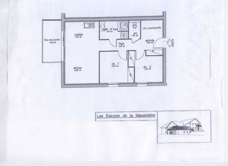 foto 11 Mietobjekt von Privatpersonen Grardmer appartement Lorraine Vogesen Grundriss des Objektes