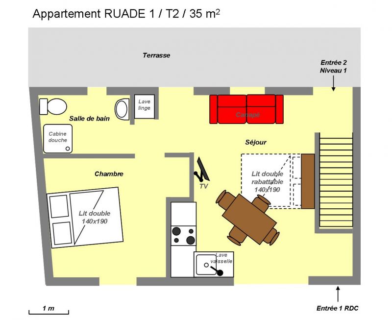 foto 11 Mietobjekt von Privatpersonen Valloire appartement Rhne-Alpes Savoyen Grundriss des Objektes