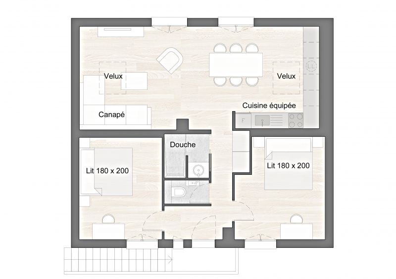 foto 11 Mietobjekt von Privatpersonen Annecy gite Rhne-Alpes Haute-Savoie Grundriss des Objektes