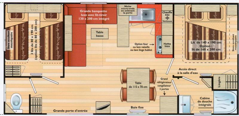 foto 2 Mietobjekt von Privatpersonen La Cadire d'Azur mobilhome Provence-Alpes-Cte d'Azur Var Grundriss des Objektes