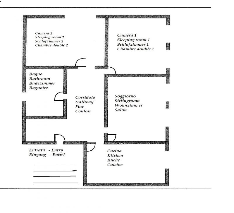 foto 28 Mietobjekt von Privatpersonen Toscolano-Maderno appartement Lombardei Brescia (+Umland) Grundriss des Objektes