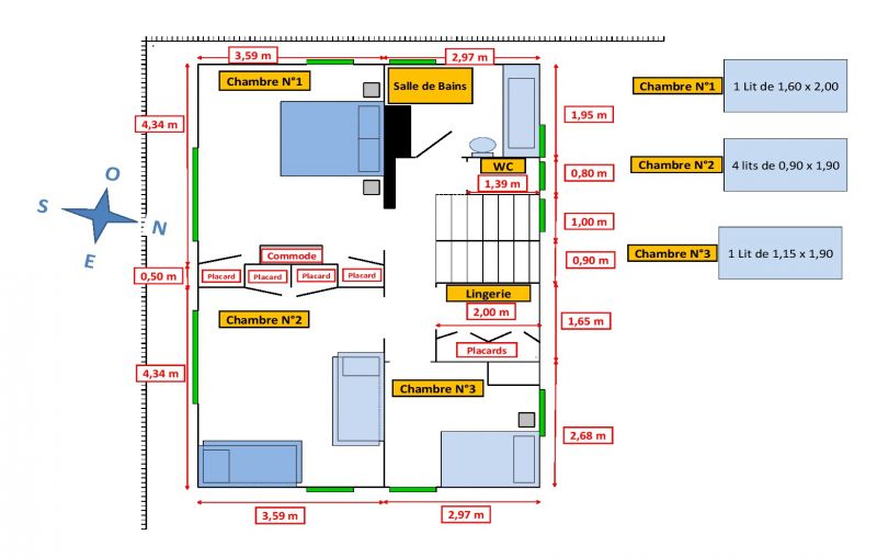 foto 3 Mietobjekt von Privatpersonen Les Contamines Montjoie chalet Rhne-Alpes Haute-Savoie Grundriss des Objektes