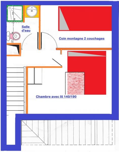 foto 2 Mietobjekt von Privatpersonen Risoul 1850 appartement Provence-Alpes-Cte d'Azur Hautes-Alpes Grundriss des Objektes