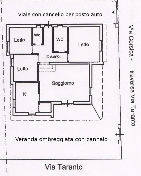 foto 26 Mietobjekt von Privatpersonen Torre Vado villa Apulien Lecce (+Umland) Grundriss des Objektes