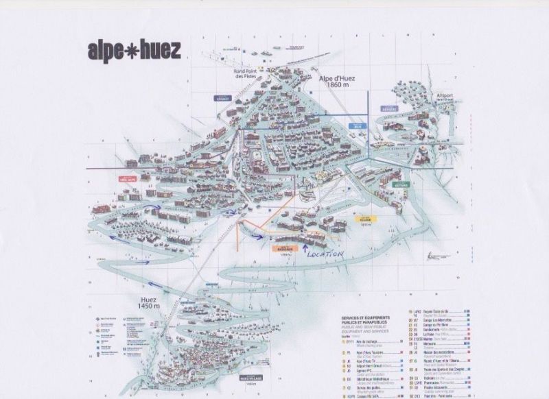foto 17 Mietobjekt von Privatpersonen Alpe d'Huez appartement Rhne-Alpes Isre Kartenansicht