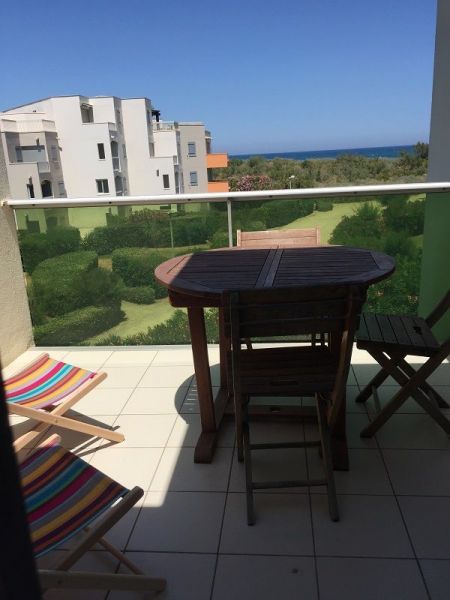 foto 8 Mietobjekt von Privatpersonen Saint Cyprien Plage studio Languedoc-Roussillon Pyrenen (Mittelmeer) Ausblick von der Terrasse