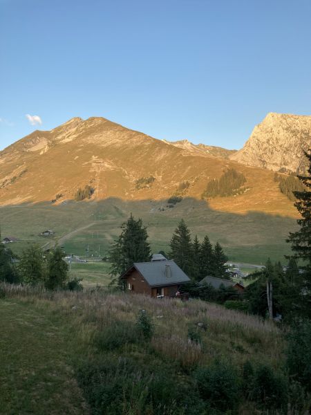 foto 21 Mietobjekt von Privatpersonen Manigod-Croix Fry/L'tale-Merdassier studio Rhne-Alpes Haute-Savoie Ausblick vom Balkon