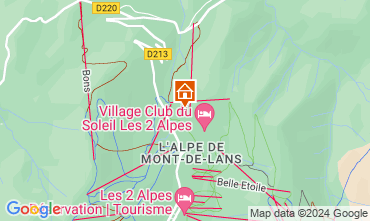 Karte Les 2 Alpes Chalet 93861