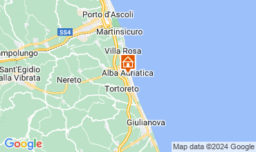 Karte Alba Adriatica Appartement 127339