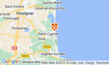 Karte Saint Cyprien Plage Studio 113321