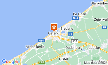Karte Ostende Appartement 122360