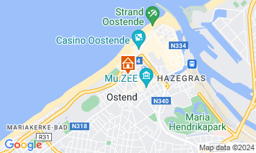 Karte Ostende Appartement 122360