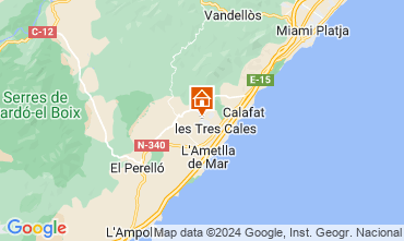 Karte L'Ametlla de Mar Chalet 126895
