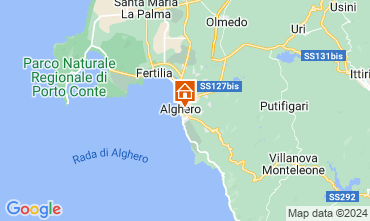 Karte Alghero Appartement 78463