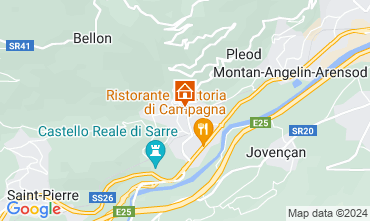 Karte Aosta Appartement 73820