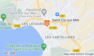 Karte Saint Cyr sur Mer Appartement 123326