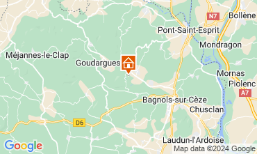 Karte La Roque-sur-Cze Ferienunterkunft auf dem Land 69702
