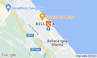 Karte Bellaria Igea Marina Appartement 76604