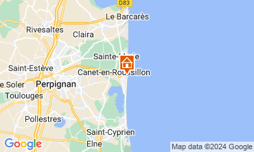 Karte Canet-en-Roussillon Appartement 113306