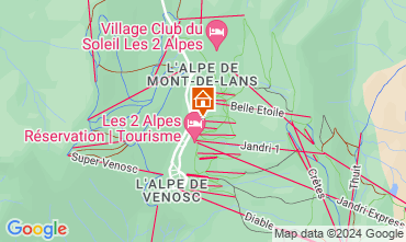 Karte Les 2 Alpes Appartement 1219