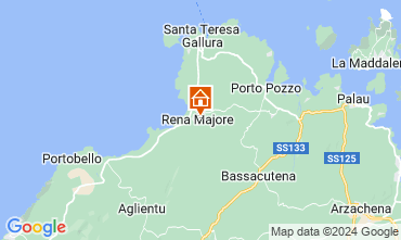 Karte Santa Teresa di Gallura Villa 126770