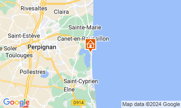 Karte Canet-en-Roussillon Mobil-Home 128460