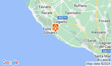 Karte Ugento - Torre San Giovanni Haus 127035