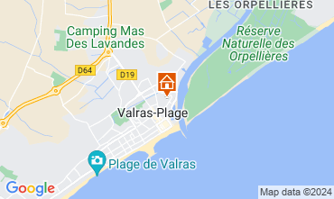 Karte Valras-Plage Appartement 109062