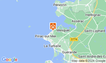 Karte Piriac sur Mer Ferienunterkunft auf dem Land 116299