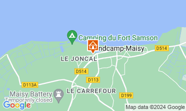 Karte Grandcamp-Maisy Ferienunterkunft auf dem Land 128449