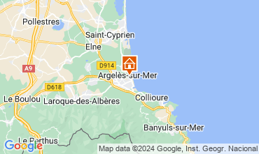 Karte Argeles sur Mer Appartement 84346