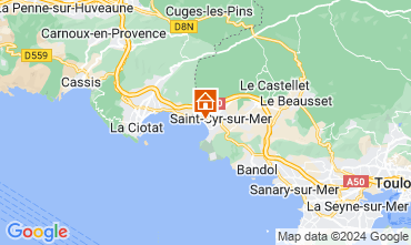 Karte Saint Cyr sur Mer Appartement 128402