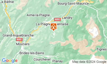 Karte La Plagne Chalet 2126