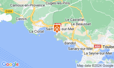 Karte Saint Cyr sur Mer Studio 128362