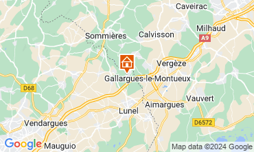 Karte Montpellier Ferienunterkunft auf dem Land 103269