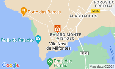 Karte Vila nova de Milfontes Appartement 123681