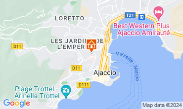 Karte Ajaccio Studio 119739