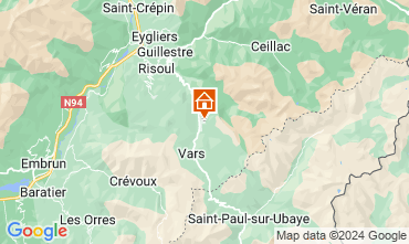 Karte Vars Chalet 58226