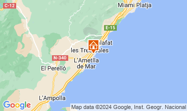 Karte L'Ametlla de Mar Chalet 122276
