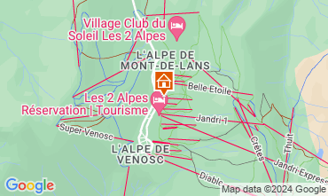 Karte Les 2 Alpes Appartement 48478
